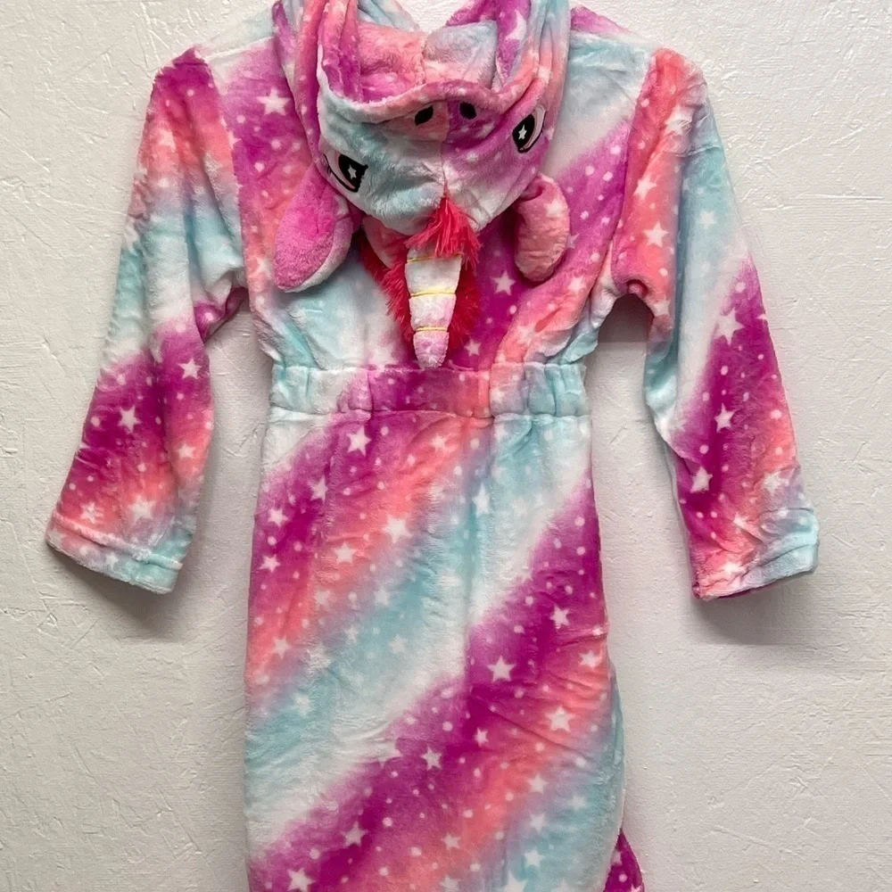 Girls Hooded Unicorn Robe (fits 8-10 years)